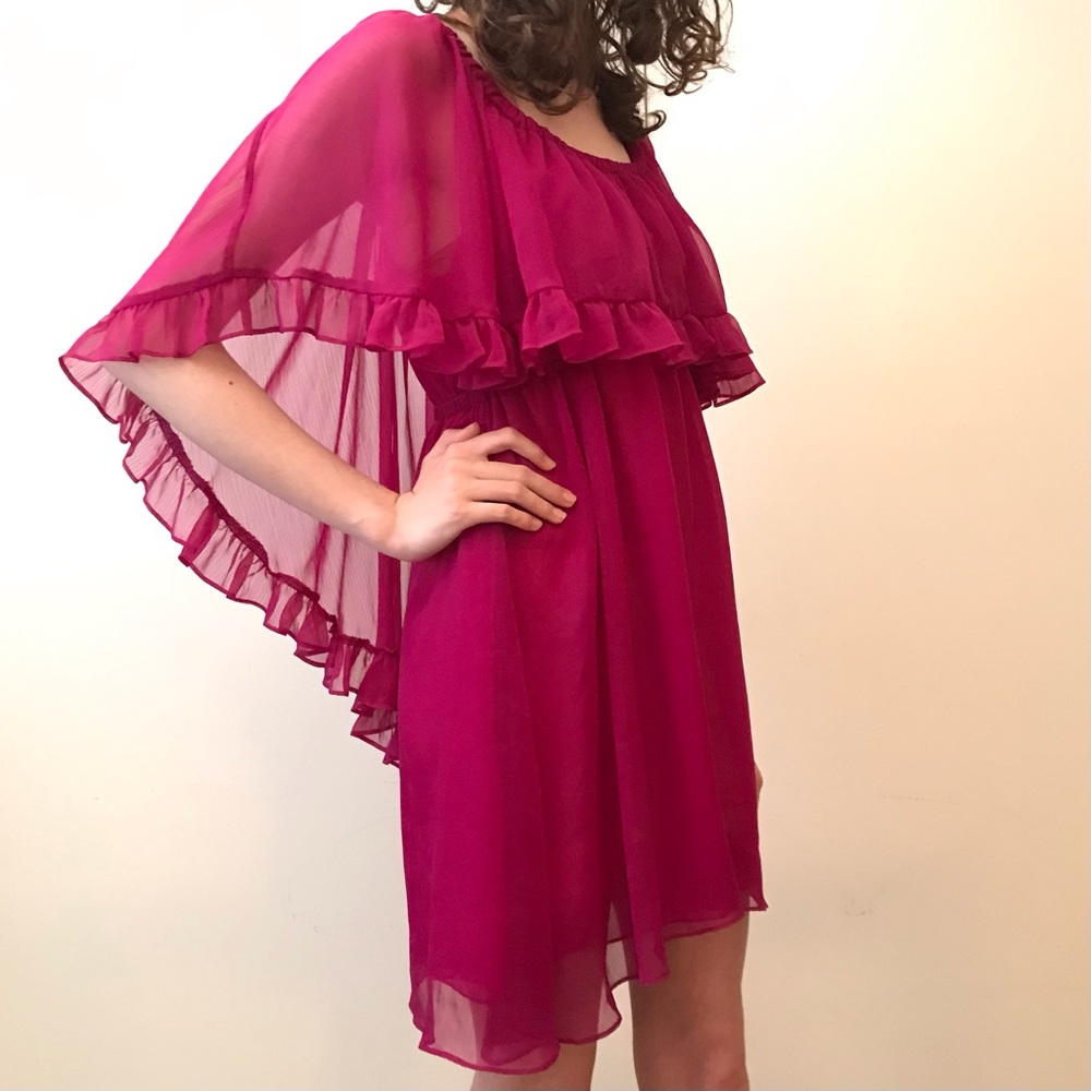 Free People Sheer Mini-Dress👗👠 - Picture 3 of 8